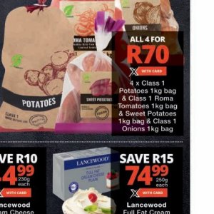Potatoes at Checkers