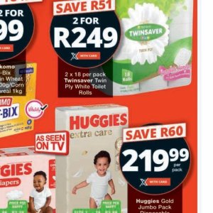 Toilet rolls at Checkers