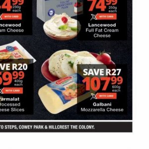 Mozzarella at Checkers