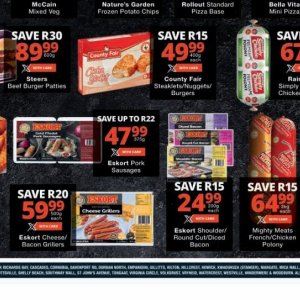 Sausages at Checkers