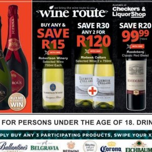 Wine at Checkers