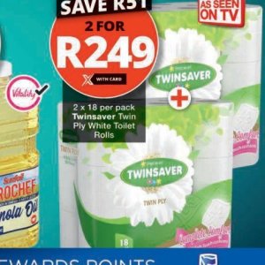 Toilet rolls at Checkers