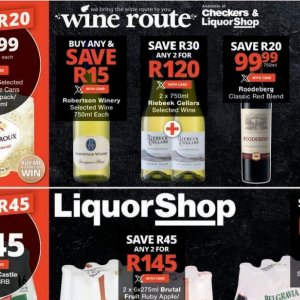 Wine at Checkers