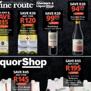 Wine at Checkers