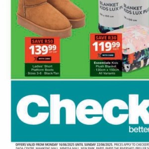 Boots at Checkers