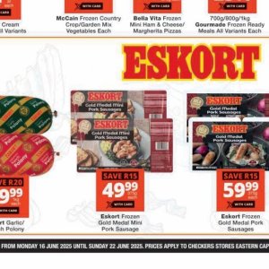 Sausages at Checkers
