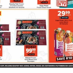 Sausages at Checkers