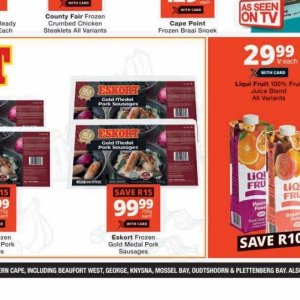 Sausages at Checkers