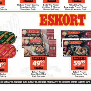 Sausages at Checkers