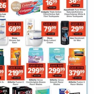 Deodorant at Checkers