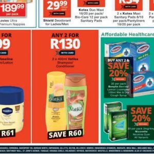 Shampoo at Checkers