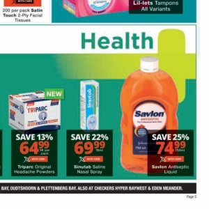 Nasal spray at Checkers