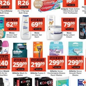 Shower gel dove  at Checkers