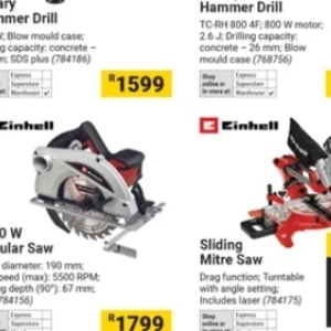 Saw at Builders Warehouse