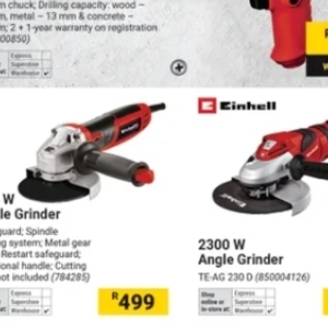 Grinder at Builders Warehouse