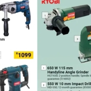 Grinder at Builders Warehouse