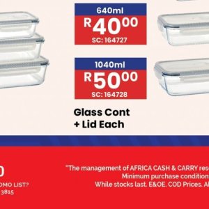 Lid at Africa Cash and Carry