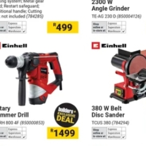 Orbital sander at Builders Warehouse