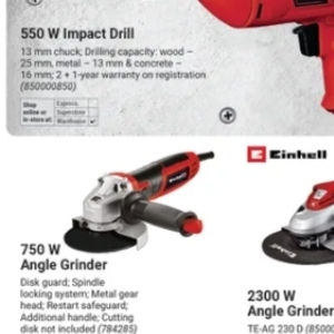 Grinder at Builders Warehouse