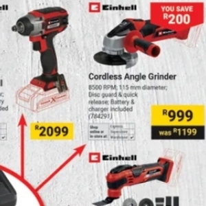 Grinder at Builders Warehouse