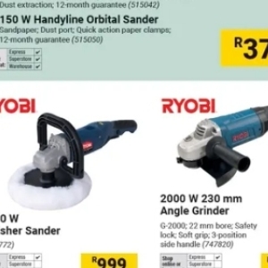 Grinder at Builders Warehouse