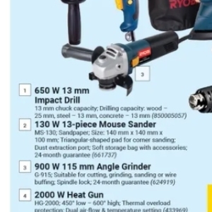 Grinder at Builders Warehouse