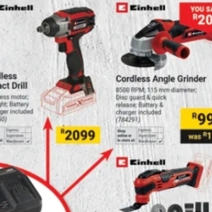 Grinder at Builders Warehouse