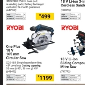 Saw at Builders Warehouse