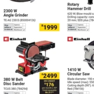 Circular saw at Builders Warehouse
