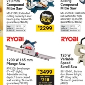 Saw at Builders Warehouse