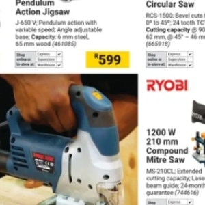 Saw at Builders Warehouse