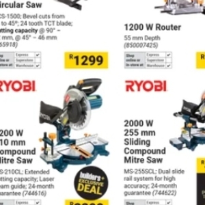 Saw at Builders Warehouse