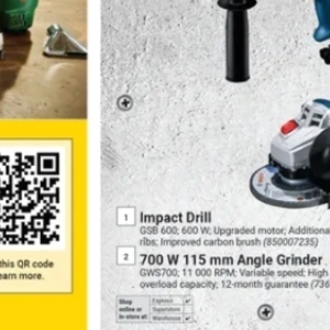 Grinder at Builders Warehouse