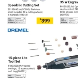 Tool set at Builders Warehouse