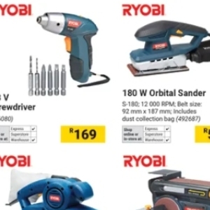 Orbital sander at Builders Warehouse