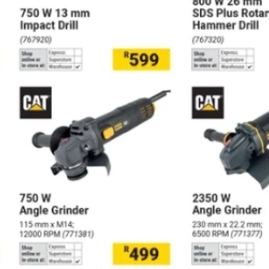 Grinder at Builders Warehouse
