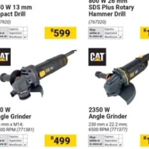 Grinder at Builders Warehouse