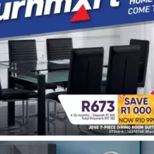 Dining room set at Furnmart