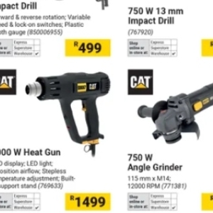 Grinder at Builders Warehouse
