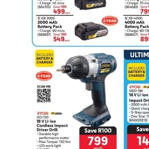 Battery charger at Makro