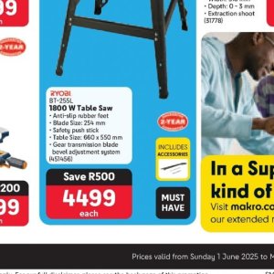 Saw at Makro