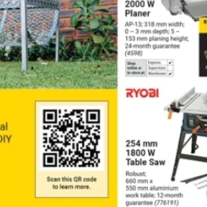 Saw at Builders Warehouse