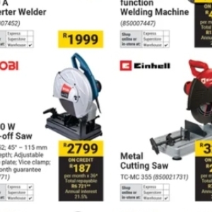 Saw at Builders Warehouse
