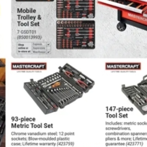 Tool set at Builders Warehouse