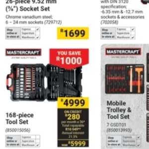 Tool set at Builders Warehouse