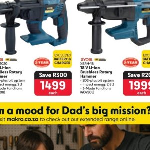Battery charger at Makro