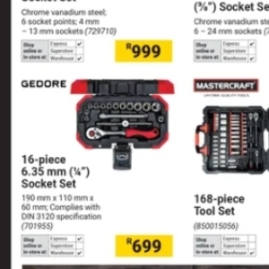 Tool set at Builders Warehouse
