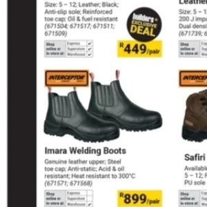 Leather at Builders Warehouse