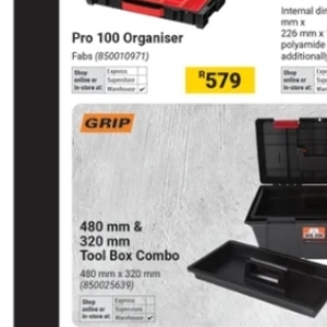 Tool box at Builders Warehouse