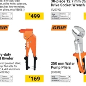 Pliers at Builders Warehouse
